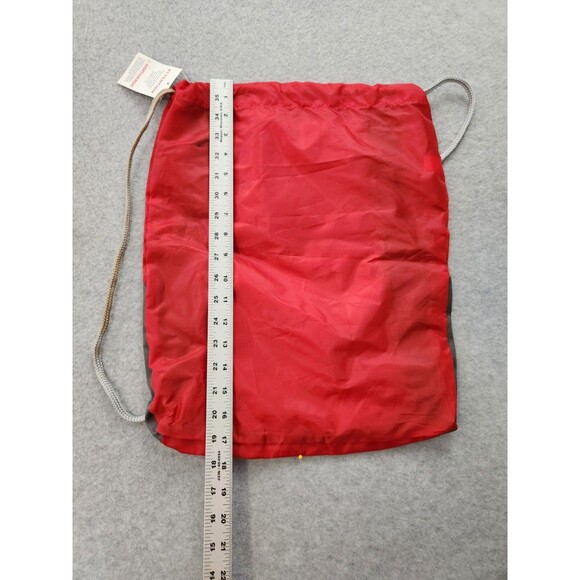 Mickey Mouse Cinch Top Backpack Lightweight Red Drawstring Bag Travel Disney - Picture 5 of 9